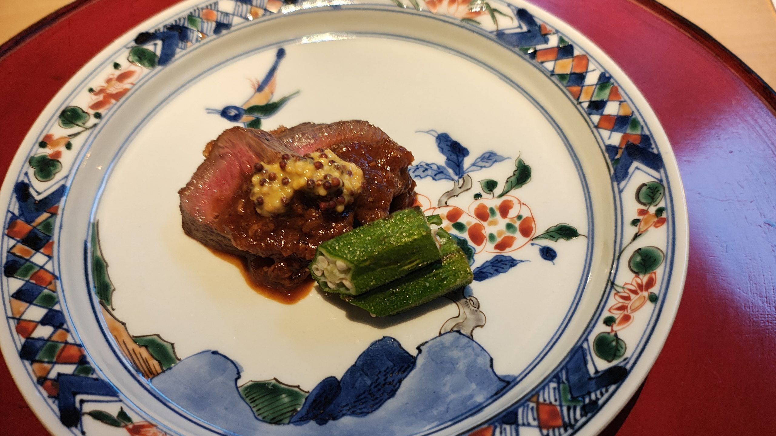妙見石原荘「食菜石蔵」の夕食でいただいた肉料理