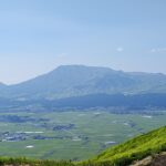 阿蘇・大観峰から望む阿蘇五岳とカルデラの風景