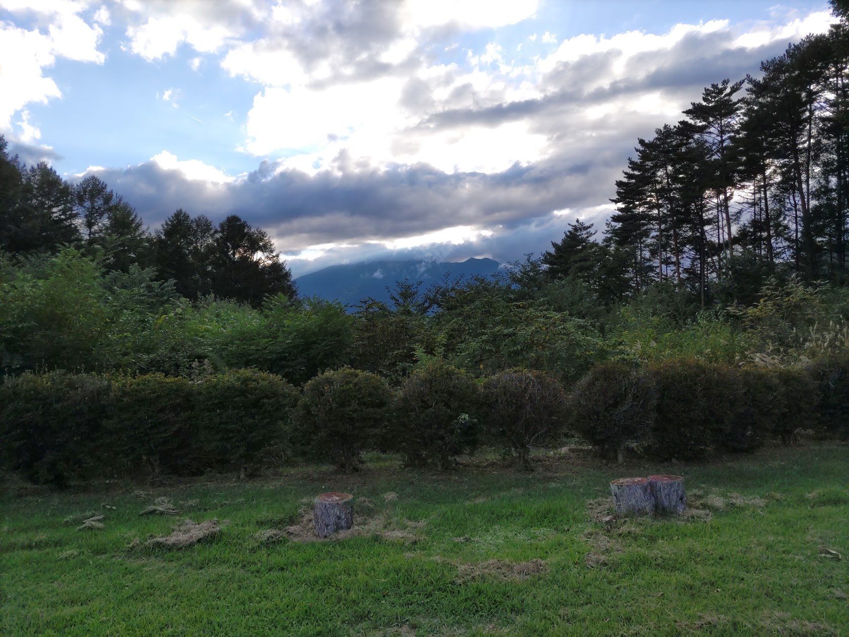 つたや季の宿 風里から望む御嶽山